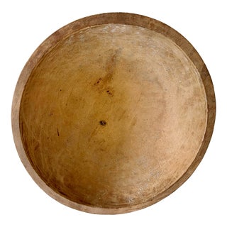 Antique 1930s Hand Turned Wooden Bowl by Munising For Sale
