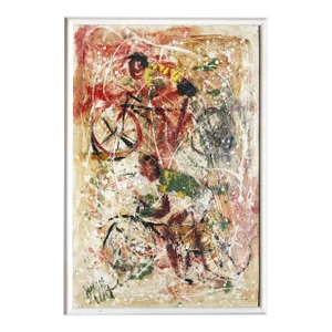 John Uht, Bicyclists, Painting