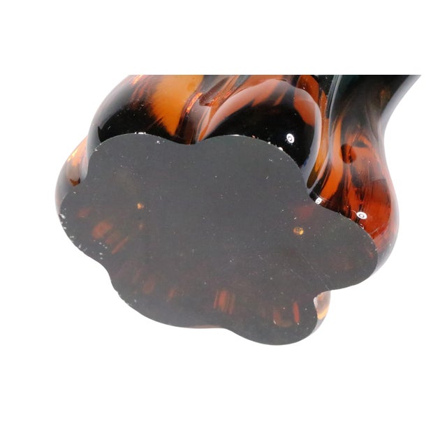 Mid Century Bohemian Art Glass Vase by Josek Hospodka for Chribska C. 1960's For Sale - Image 11 of 12