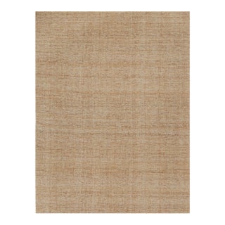 Rug & Kilim’s Contemporary Jute Kilim in Beige-Brown -13'x17' For Sale