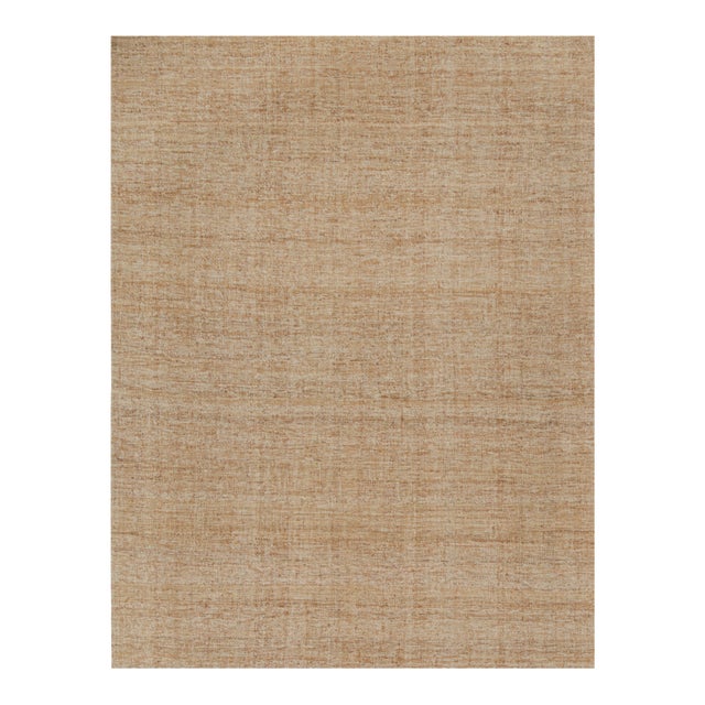 Rug & Kilim’s Contemporary Jute Kilim in Beige-Brown -13'x17' For Sale