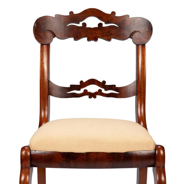 Pair of Boston Slip Seat Mahogany Side Chairs, 1830-45 For Sale - Image 12 of 12