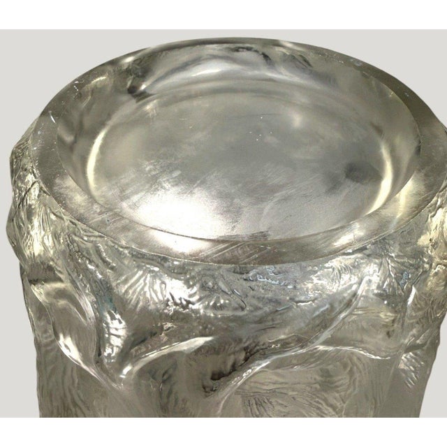 Josef Inwald Barolac Dans La Forêt 1930s Art Deco Forest Glass Vase 10" For Sale - Image 10 of 10