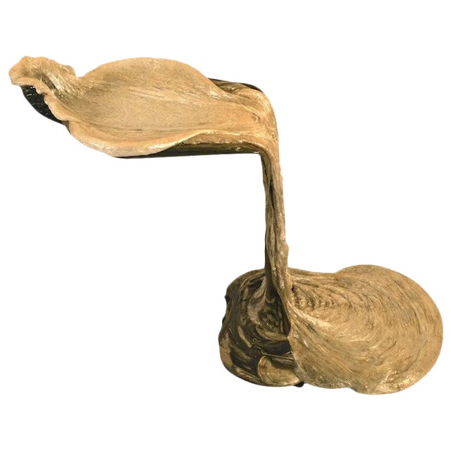 Fiberglass Cantilevered Stand in the Brutalist Manner For Sale