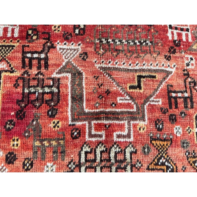 Unique Persian Vintage Qashqai Rug For Sale - Image 14 of 14