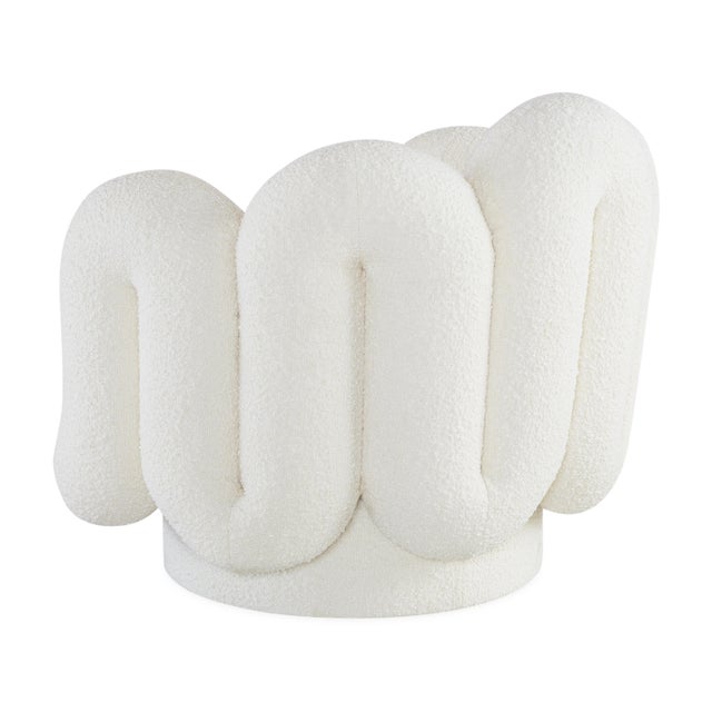 2020s Serpentine Swivel Chair For Sale - Image 5 of 6