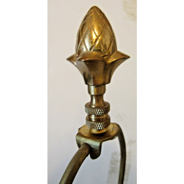 1970's Textured Brass Table Lamp Attributed to Tony Paul for Laurel Lamp Co For Sale In Miami - Image 6 of 8