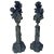 Italian Bronze Cherub/ Putti Candlesticks - a Pair For Sale