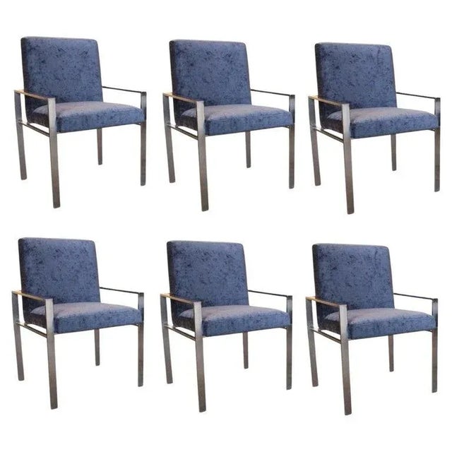 Modern Harvey Probber Flat Bar Dining Chairs - Set of 6 For Sale - Image 9 of 9