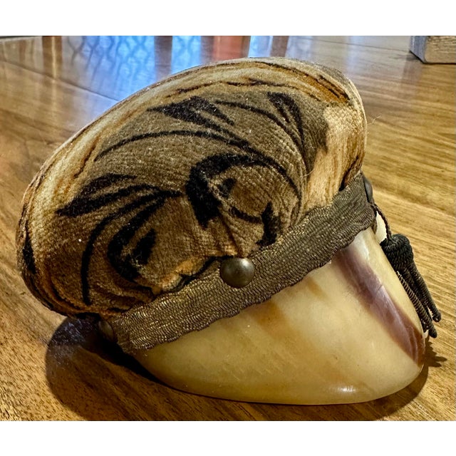 Very unique sewing accessory. Antique bovine pin cushion. Estate piece from a Western collector.