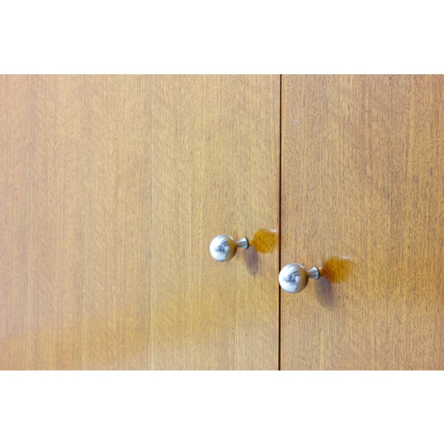 Metal Modernist Belgian Sideboard in Maple, 1960s For Sale - Image 7 of 11