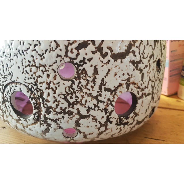 Vintage Ceramic Fat Lava Floor Lamp For Sale - Image 9 of 13