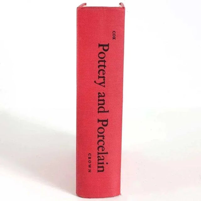 Pink Vintage The Book of Pottery & Porcelain by Warren E. Cox Book For Sale - Image 8 of 9