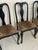 Reduced- Mid 20th Century 4 Ebonised Queen Ann Style Dining Chairs With TapestryUpholstery For Sale - Image 11 of 11