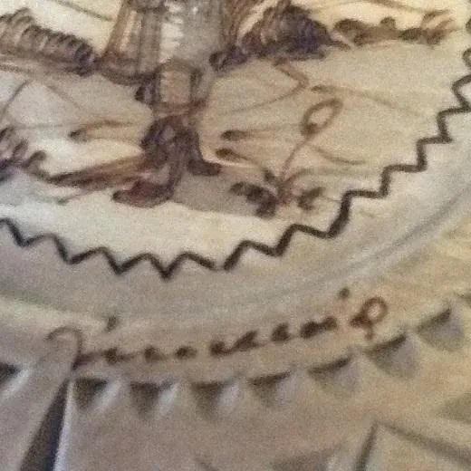 Brown 8" Burned & Carved Wood Decorative Plates - A Pair For Sale - Image 8 of 10