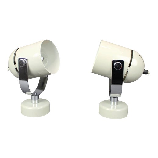 Mid-Century Wall Lamps by Stanislav Indra, Former Czechoslovakia, 1970s, Set of 2 For Sale