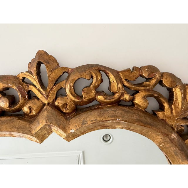 Mid Century Quatrefoil Florentine Mirror For Sale - Image 13 of 17