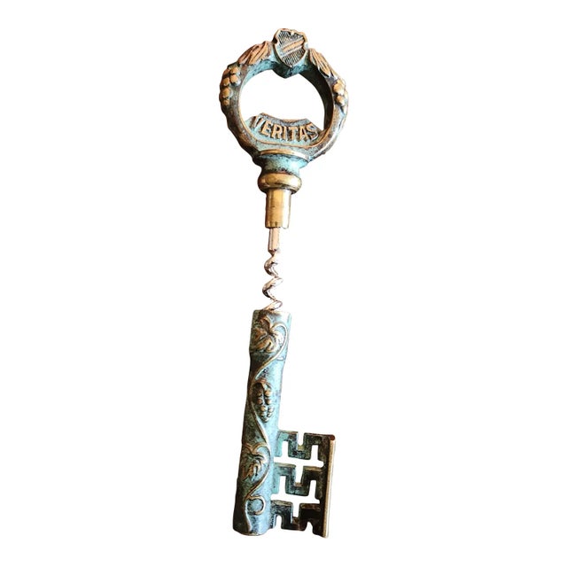1950s Bronze Key Vino Wine Bottle Opener Germany For Sale - Image 9 of 10