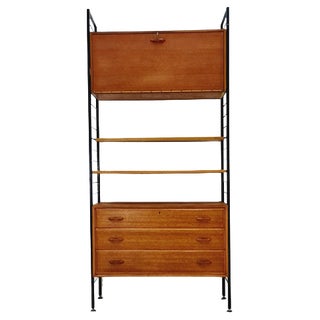 Vintage Free Standing Modular Unit Shelving System by Staples Ladderax, 1960s For Sale