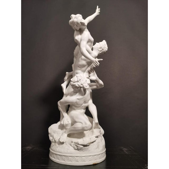 19th Century Italian Porcelain Rape Of Sabine Figurine For Sale - Image 6 of 14