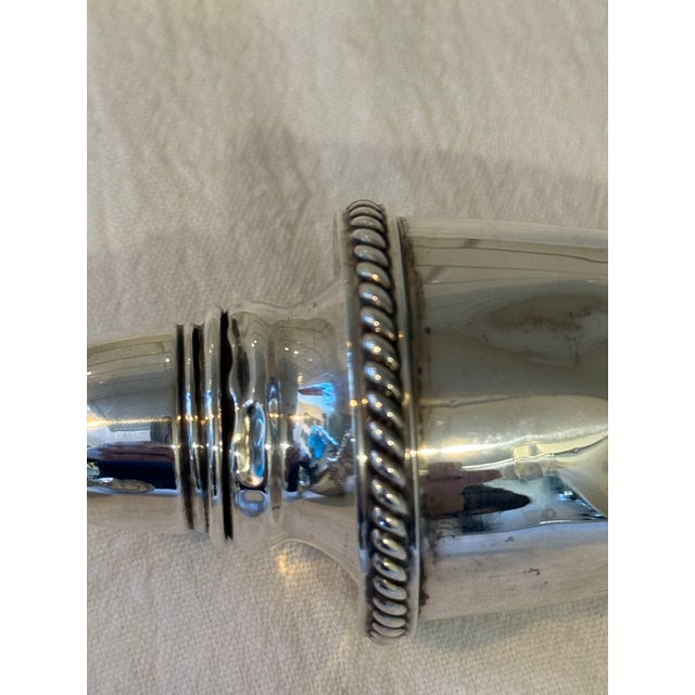 Antique Tall Georgian Sterling Hirsch Salt & Pepper Shakers For Sale - Image 4 of 6