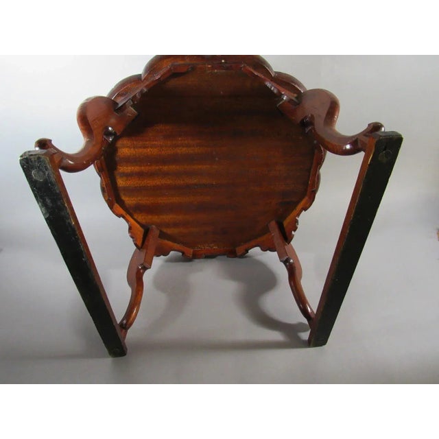 Antique Korean Scalloped Edge Soban Tray Table For Sale In Raleigh - Image 6 of 7