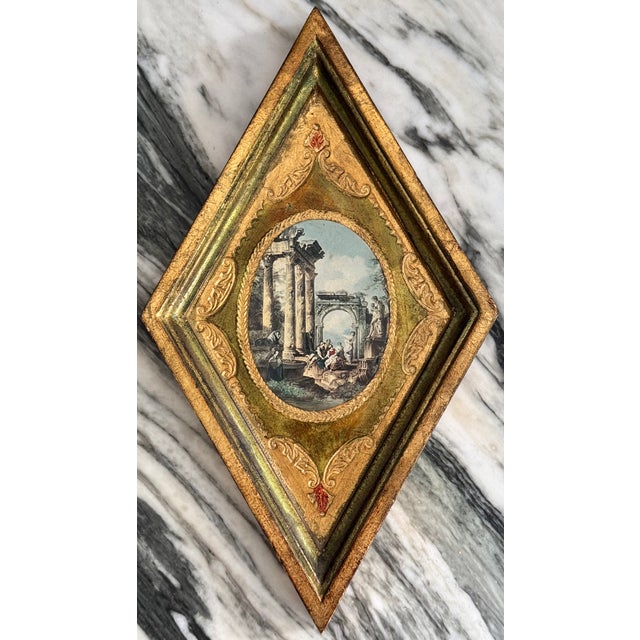 Made on Italy Mid-Century Florentine Wall Art For Sale - Image 9 of 9