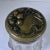 Antique Art Nouveau Heavy Glass Ornate Floral Brass Lid Humidor Jar For Sale - Image 11 of 12
