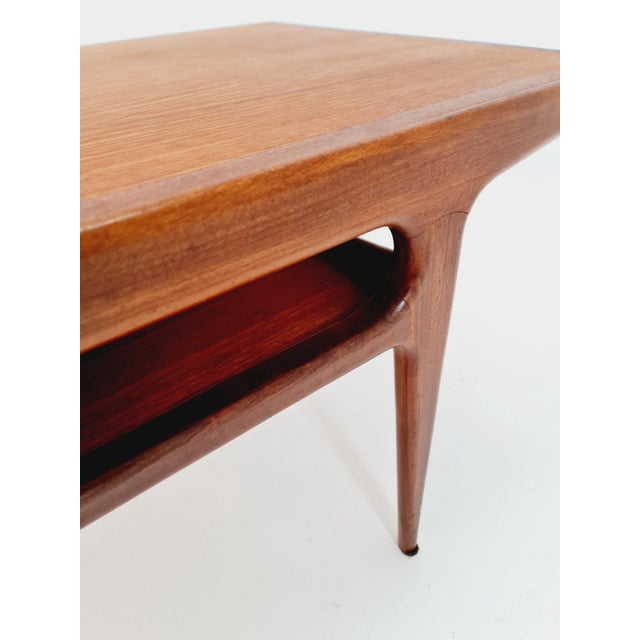 Brown Danish Teak Coffee Table by Johannes Andersen, 1960s For Sale - Image 8 of 11