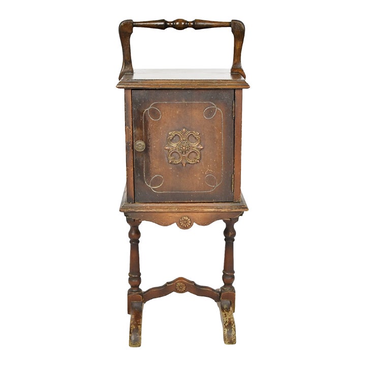 Antique Copper Lined Humidor Smoking Stand Chairish