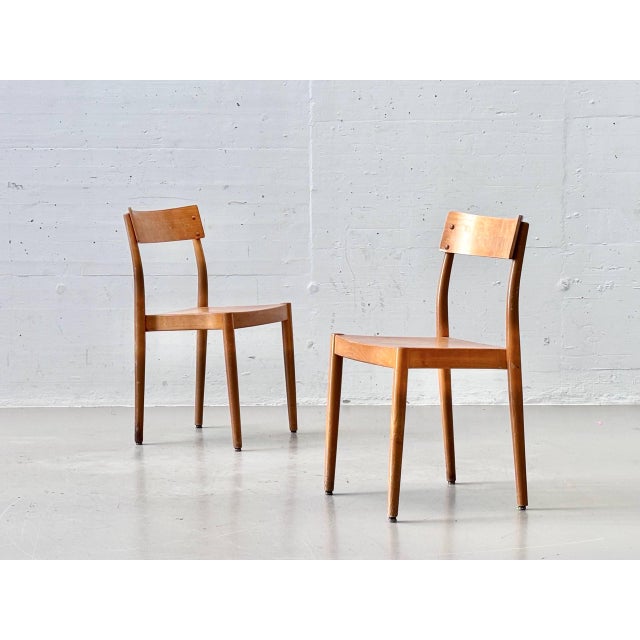 Portex Stacking Chair by Peter Hvidt & Orla Mølgaard-Nielsen for Fritz Hansen, Denmark, 1945 For Sale - Image 16 of 16