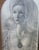1968 Mid-Century Modern Robert Tripp Framed Pencil Portrait Drawing This 1968 graphite pencil portrait by Northern...