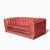 1980s Postmodern Rose Pink Grid-Tufted Loveseat, 67 In For Sale - Image 18 of 18