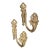 Louis XV Style Cast Bronze Curtain Tiebacks Pair For Sale