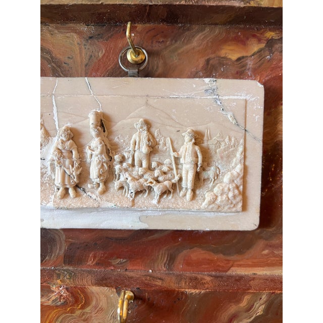Italian Grand Tour Style Faux Marble Specimen Gilded Classical Intaglio Collection For Sale - Image 13 of 15