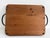 Vintage Handmade Wood Serving Trays With Hand-Forged Metal Frames – Set of 2 For Sale - Image 13 of 13