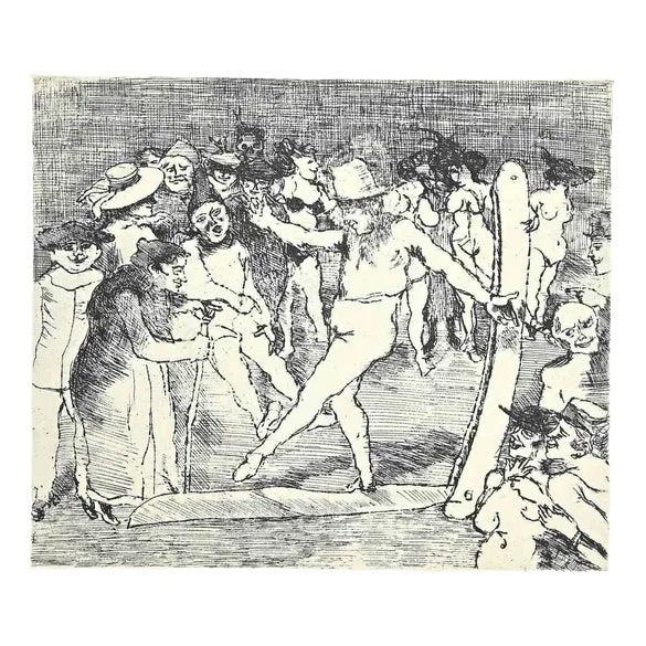 Franco Gentilini, Figures, Offset Print, 1970s For Sale