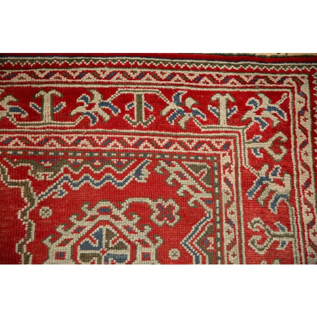 Distressed Oushak Carpet - 7'5" X 9'8" For Sale In New York - Image 6 of 8