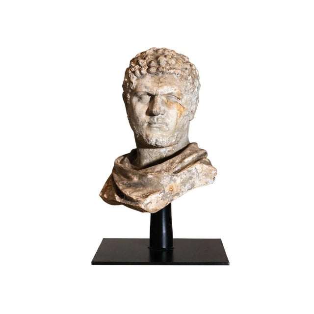 Cast plaster bust. Grand tour style. Copy of Roman original.