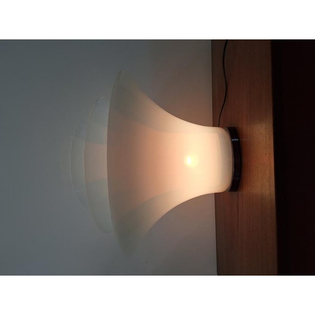 Table Lamp Petal Model with 4 Opalescent Glasses and Floral Motifs from Murano For Sale - Image 18 of 18