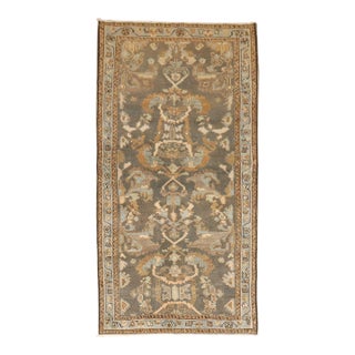 Early 20th Century Brown Persian Malayer Rug - 3'3" x 6'7" For Sale