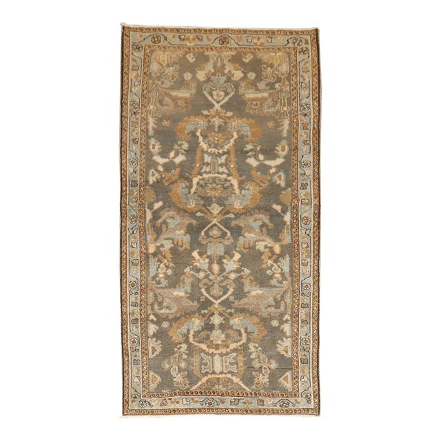 Early 20th Century Brown Persian Malayer Rug - 3'3" x 6'7" For Sale