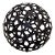 David Trubridge Lighting Coral Pendant Light in Black For Sale