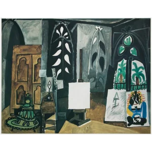 1985 After Pablo Picasso, "Workshop at the Villa California in Cannes" Parisian Print