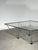 Chrome & Glass Geometric Coffee Table For Sale - Image 3 of 6