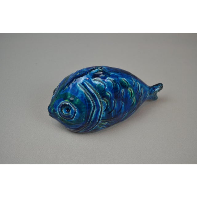 Rimini Blu Fish Figurine by Aldo Londi for Bitossi, 1960s For Sale - Image 4 of 12