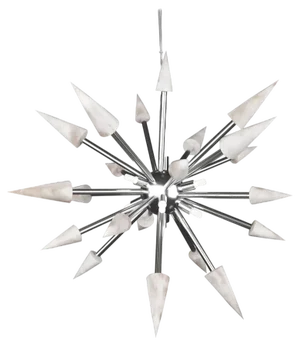 Perseo 50 Pendant Lamp in Silver Metal by Alabastro Italiano