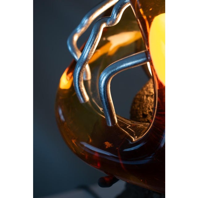 Small Version Somehow Honey Dreams of Fire Table Lamp by Vincent Decat For Sale - Image 4 of 7