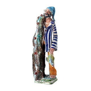 Italian Ceramic Figure by Marchese, 1950s For Sale