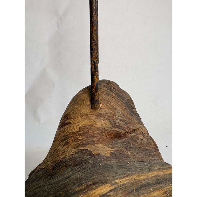 Hand Carved Folk Art Egret For Sale In Chicago - Image 6 of 8